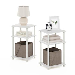 Foto 4 | Foto 4 | Mesita De Noche Furinno Just Turn-tube De 3 Niveles Paquete De 2 Unidades Blanca - Venta Internacional.