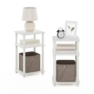 Foto 6 | Foto 6 | Mesita De Noche Furinno Just Turn-tube De 3 Niveles Paquete De 2 Unidades Blanca - Venta Internacional.