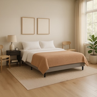 Foto 1 | Foto 1 | Base De Cama Matrimonial Estilo Moderno Condesa Con Estructura De Metal Y Madera Tapizada En Tela Gris
