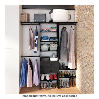 Foto 4 | Foto 4 | Closet Total Playcon 242 x 213 Cm color Negro