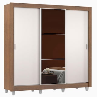Foto 2 | Foto 2 | Closet Madesa Monaco con Patas 3 Puertas Corredizas 1 Espejo