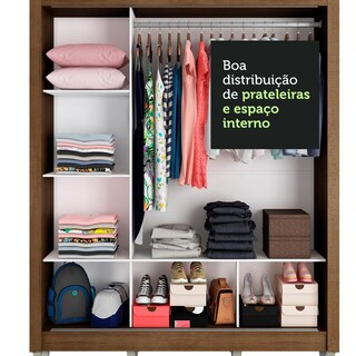 Foto 6 | Foto 6 | Closet Madesa Monaco con Patas 3 Puertas Corredizas 1 Espejo
