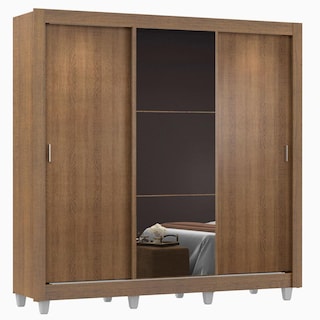 Foto 1 | Foto 1 | Ropero Madesa Mónaco 3 Puertas Corredizas con Espejo Marrón
