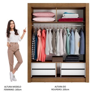 Foto 4 | Foto 4 | Closet Madesa Dallas Plus 2 Puertas Corredizas 4 Cajones