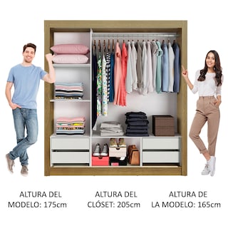 Foto 3 | Foto 3 | Closet Madesa Marrón con Espejo
