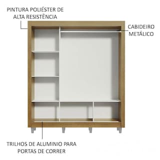 Foto 5 | Foto 5 | Ropero 3 Puertas Corredizas con Espejos con Pies Mónaco Madesa Marrón