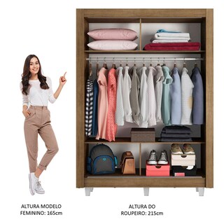 Foto 4 | Foto 4 | Closet Madesa Denver con Patas 2 Puertas Corredizas