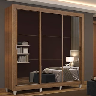 Foto 1 | Foto 1 | Closet Madesa Monaco con Patas 3 Puertas Corredizas con Espejos