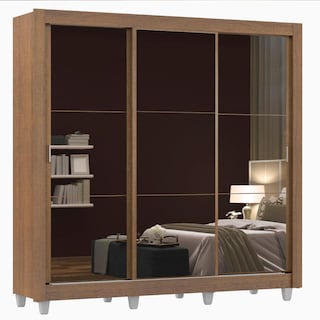Foto 2 | Foto 2 | Closet Madesa Monaco con Patas 3 Puertas Corredizas con Espejos