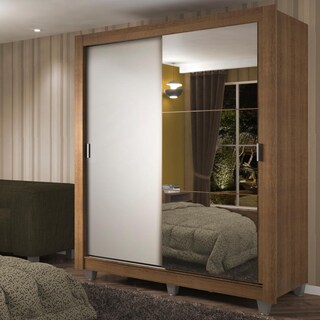 Foto 1 | Foto 1 | Closet Madesa Dallas Plus con Patas 2 Puertas Corredizas 1 Espejo 4 Cajones