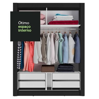 Foto 6 | Foto 6 | Closet Madesa Dallas Plus 2 Puertas Corredizas 4 Cajones