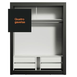 Foto 7 | Foto 7 | Closet Madesa Dallas Plus 2 Puertas Corredizas 4 Cajones