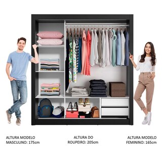 Foto 4 | Foto 4 | Closet Madesa Lyon 3 Puertas Corredizas 1 Espejo 2 Cajones