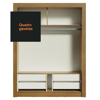 Foto 7 | Foto 7 | Closet Madesa Dallas Plus 2 Puertas Corredizas 4 Cajones