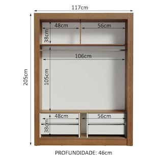 Foto 8 | Foto 8 | Closet Madesa Dallas Plus 2 Puertas Corredizas 4 Cajones