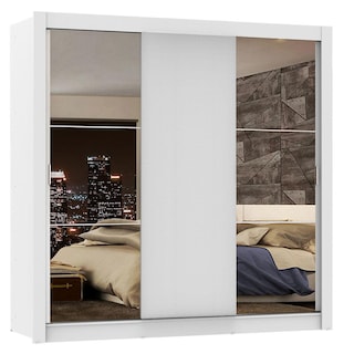 Foto 1 | Foto 1 | Ropero Madesa Lyon Plus 3 Puertas Corredizas con Espejos 4 Cajones Blanco