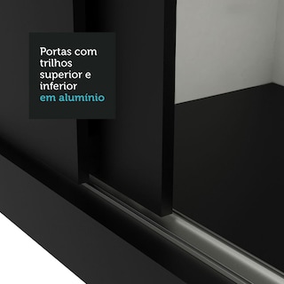 Foto 7 | Foto 7 | Ropero Madesa Lyon Plus 3 Puertas Corredizas 4 Cajones Negro