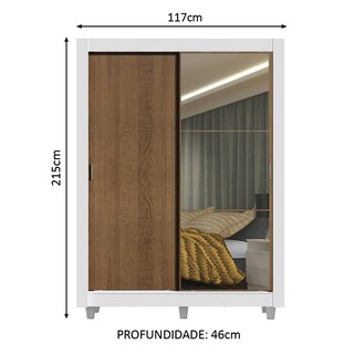 Foto 3 | Foto 3 | Ropero Madesa Denver 2 Puertas Corredizas con Espejo