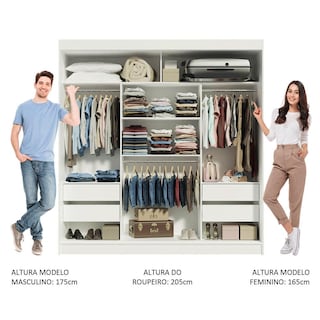 Foto 4 | Foto 4 | Ropero Closet Madesa Reno 3 Puertas Corredizas con Espejos