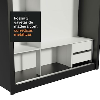 Foto 8 | Foto 8 | Closet Madesa Lyon 3 Puertas Corredizas 2 Cajones