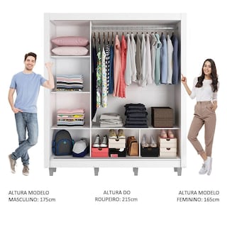 Foto 4 | Foto 4 | Closet Madesa Blanco con 3 Puertas