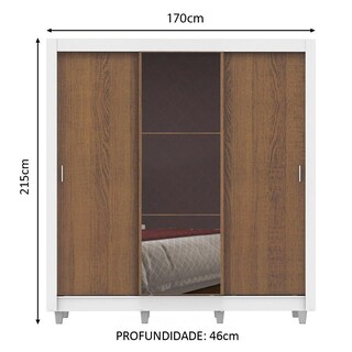 Foto 3 | Foto 3 | Ropero Madesa Lyon Plus 3 Puertas Corredizas Con Espejo 4 Cajones Con Pies Blanco