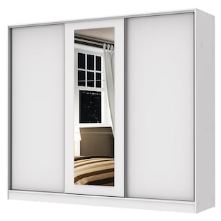 Foto 1 | Foto 1 | Ropero Closet Madesa Eros 3 Puertas 1 Espejo BB Blanco