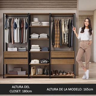 Foto 5 | Foto 5 | Ropero Closet Guardarropas Madesa Valencia 199cm Mp 02