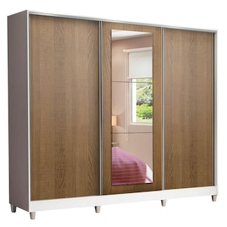 Foto 1 | Foto 1 | Ropero Closet Madesa 3 Puertas 1 Espejo con Pies BM 02