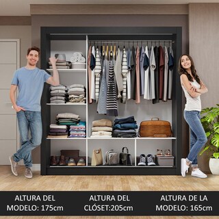 Foto 5 | Foto 5 | Ropero Closet Madesa 3 Puertas 1 Espejo Ng
