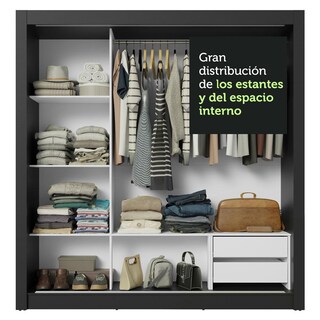 Foto 8 | Foto 8 | Ropero Closet Madesa 3 Puertas 1 Espejo Ng 01