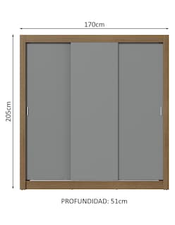 Foto 3 | Foto 3 | Ropero Closet Madesa 3 Puertas Mg