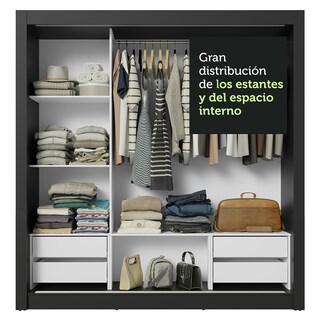 Foto 8 | Foto 8 | Ropero Closet Madesa 3 Puertas 2 Espejos Nb 02