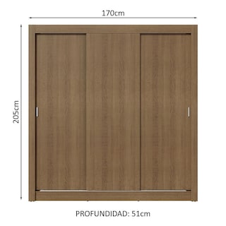Foto 3 | Foto 3 | Ropero Closet Madesa 3 Puertas Mm 01