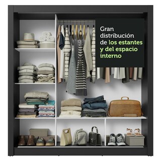 Foto 8 | Foto 8 | Ropero Closet Madesa 3 Puertas 2 Espejos Ng