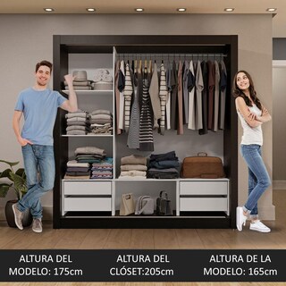 Foto 4 | Foto 4 | Ropero Closet Madesa 3 Puertas 1 Espejo Ng 02