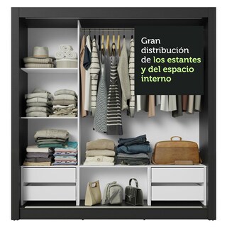 Foto 7 | Foto 7 | Ropero Closet Madesa 3 Puertas 1 Espejo Ng 02