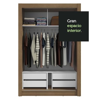 Foto 8 | Foto 8 | Ropero Closet Madesa Vivare Plus 2 Puertas Mm