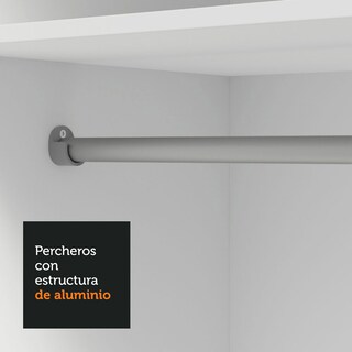 Foto 7 | Foto 7 | Ropero Closet Madesa Vivare Plus 2 Puertas 1 Espejo Bm