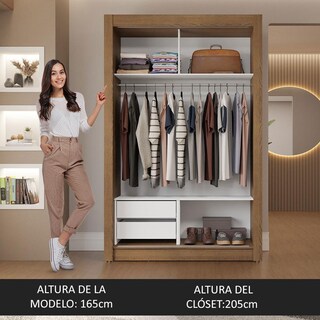Foto 5 | Foto 5 | Ropero Closet Madesa Vivare 2 Puertas Mm
