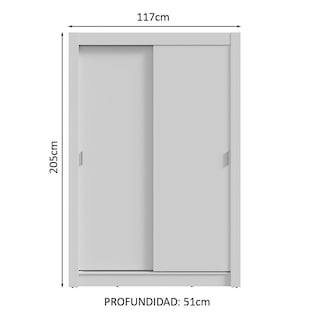 Foto 3 | Foto 3 | Ropero Closet Madesa Vivare Plus 2 Puertas Bb