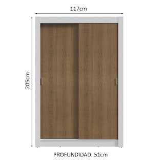 Foto 3 | Foto 3 | Ropero Closet Madesa Vivare Plus 2 Puertas Bm