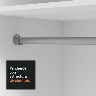Foto 7 | Foto 7 | Ropero Closet Madesa Vivare Plus 2 Puertas Bn