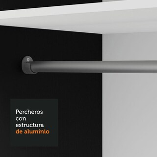 Foto 7 | Foto 7 | Ropero Closet Madesa Vivare Plus 2 Puertas 1 Espejo Nb