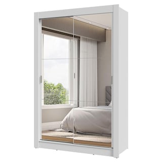 Foto 1 | Foto 1 | Ropero Closet Madesa Vivare 2 Puertas 2 Espejos Blanco