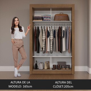 Foto 5 | Foto 5 | Ropero Closet Madesa Milano 2 Puertas Mn