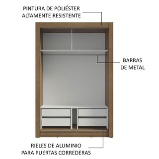 Foto 6 | Foto 6 | Ropero Closet Madesa Vivare Plus 2 Puertas Mb