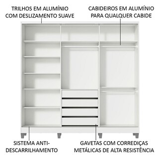 Foto 5 | Foto 5 | Guarda Ropa Madesa Royale 3 Puertas B/m/b Cp