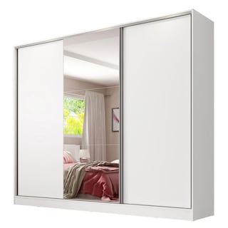 Foto 1 | Foto 1 | Ropero Closet Madesa Royale 3 Puertas 1 Espejo Blanco