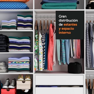 Foto 8 | Foto 8 | Ropero Closet Madesa Royale 3 Puertas 2 Espejo Blan